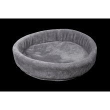 Лежак (лежанка) для котів та собак (з хутра) Мур-Мяу №3 Сірий Лежак (лежанка) для котів та собак (з хутра) Мур-Мяу №3 Сірий