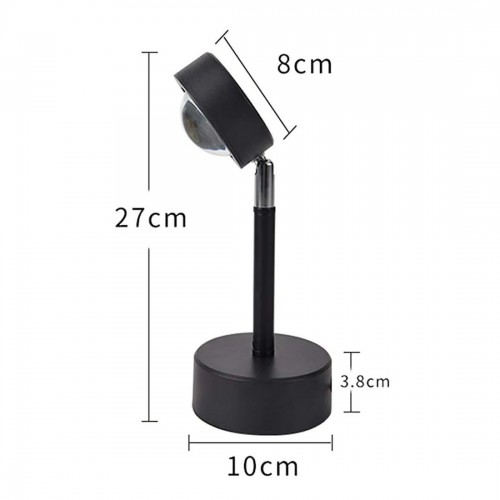 Проекційна настільна LED лампа RIAS Sunset Lamp Rainbow USB 5W (3_01497)