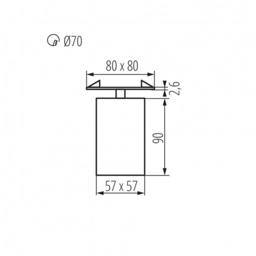 Точковий світильник Kanlux Chiro 5.7x5.7x9 см Чорний (Kan29313) Точковий світильник Kanlux Chiro 5.7x5.7x9 см Чорний (Kan29313)