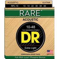 Струни для акустичної гітари DR RPL-10 Rare Phosphor Bronze Acoustic Guitar Strings Extra Light 10/48 Струни для акустичної гітари DR RPL-10 Rare Phosphor Bronze Acoustic Guitar Strings Extra Light 10/48