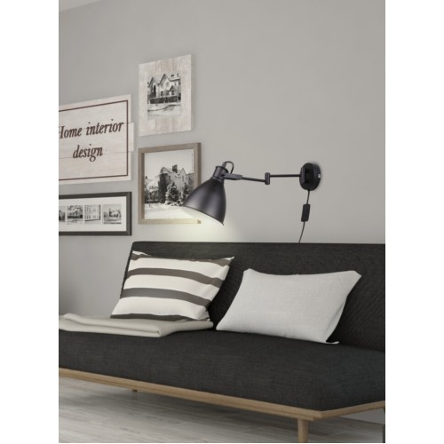 Бра Candellux Espera 45.6x18.5 см Чорний (21-85238)