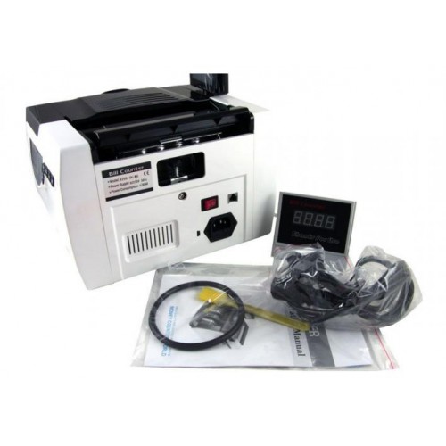 Рахункова машинка для грошей Bill Counter GR-6200 UV Чорний з білим (0970) Рахункова машинка для грошей Bill Counter GR-6200 UV Чорний з білим (0970)