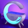 Настільна смарт лампа G-Smart Light BT2301 RGB з бездротовою зарядкою та Bluetooth колонкою 10W White