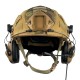 Комплект шолом FAST Team Wendy Helmet NIJ IIIA/навушники Earmor M32H MOD3/кавер XL Койот