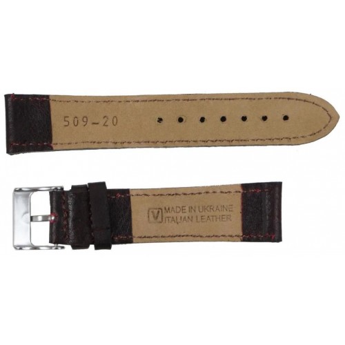 Ремінець для годинника Mykhail Ikhtyar 20 мм Коричневий (S509-20-1S brown)