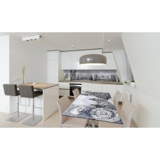 Наклейка вінілова на стіл Zatarga «Туманна Прага» 600х1200 мм Z180612st