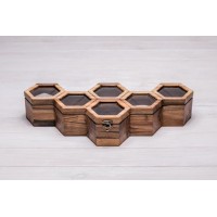 Скринька для наручних годинників ecoWalnut 7.8х43.4х18.8 см Скринька для наручних годинників ecoWalnut 7.8х43.4х18.8 см