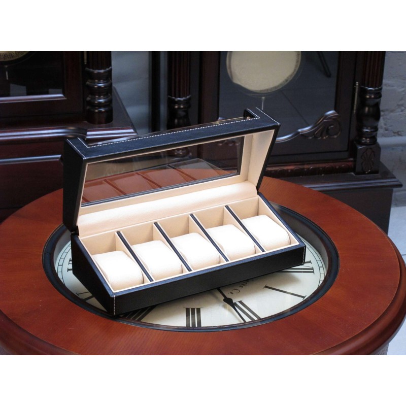 Шкатулка для зберігання годинників Salvadore PB/3035/5.BL Чорний