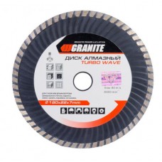 Диск алмазний GRANITE TURBO WAVE 180 мм 9-04-180