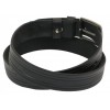 Шкіряний ремінь Skipper 110-130 x 3.5 см Чорний (1006-35)