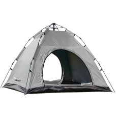 Намет туристичний двомісний Lugi 200х200х140 см Сіро-чорний (LU-019G)