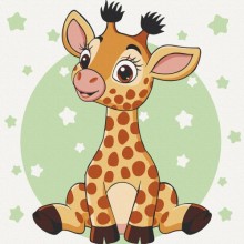 Розпис на полотні Art Craft Жирафеня 15540-AC 30х30 см