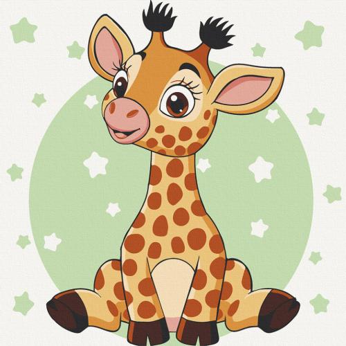 Розпис на полотні Art Craft Жирафеня 15540-AC 30х30 см Розпис на полотні Art Craft Жирафеня 15540-AC 30х30 см