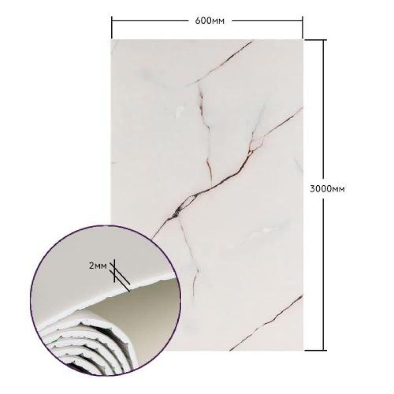 Самоклеюча стінова PET плитка в рулоні 600*3000*2mm SW-00001697 Sticker Wall