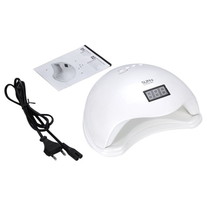 Лампа для манікюру Sun 5 ультрафіолетова LED 48W White (3_01292)