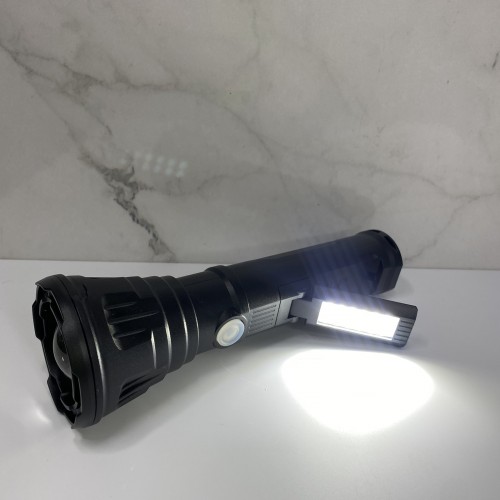 Фонарик ручний акумуляторний 3 режиму Zoom Voltronic JLP-2182A