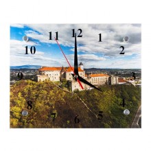 Годинники Настінні Види України Замок Паланок Тихий хід 20х25х5 см (21346)