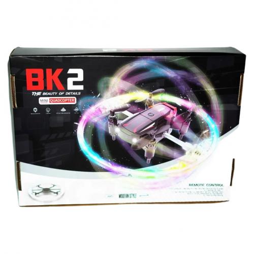 Квадрокоптер Plane Toys BK2 з RGB підсвічуванням Black Квадрокоптер Plane Toys BK2 з RGB підсвічуванням Black