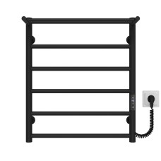 Рушникосушарка електрична Терма П6 500х600 Deffi Чорний JD03 (C.TE.60.50.6.E.B.R.1)