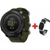 Наручний годинник чоловічий з компасом North Edge Apache Green 5BAR Чорний (2860)