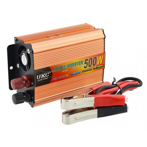 Перетворювач напруги інвертор UKC SSK 500W 12V-220V Gold (3sm_646352614) в інтернет супермаркеті PbayMarket!