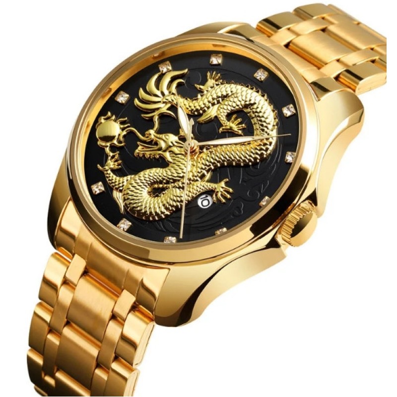 Чоловічий наручний годинник Skmei 9193 Дракон
