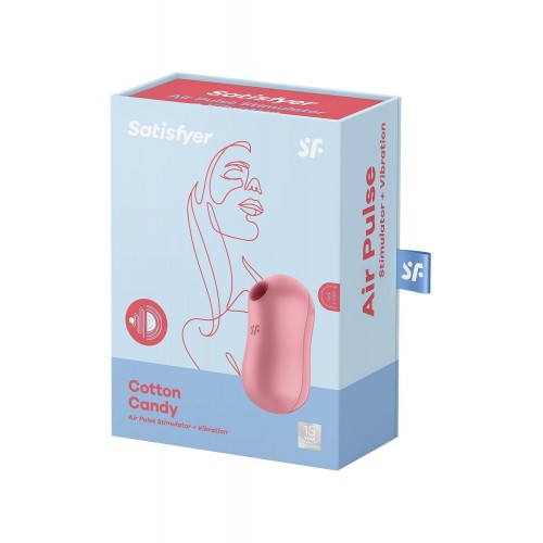 Вакуумний стимулятор із вібрацією Satisfyer Cotton Candy Light Red в інтернет супермаркеті PbayMarket!