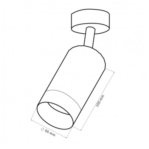Спот Polux Arras 5.5x5.5x10 см Біло-золотистий (Pol323590) Спот Polux Arras 5.5x5.5x10 см Біло-золотистий (Pol323590)