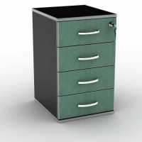 Тумба офісна Тиса Мебель Т-4 Чорний Зелений 58.2x40.4x35 см Тумба офісна Тиса Мебель Т-4 Чорний Зелений 58.2x40.4x35 см