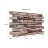Декоративна ПВХ панель Sticker Wall 960х480х4 мм Коричневий (D) SW-00001555