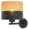 Бра TK Lighting Nicol 20x24 см Чорний (TK6539)