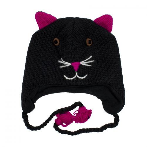 Шапка з вушками Kathmandu Animals Black cat Оно size Чорний (22931) в інтернет супермаркеті PbayMarket!