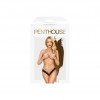 Трусики-тонг Penthouse Dangerous Darling M/L Black, мереживо, висока посадка, виріз спереду, бантик в інтернет супермаркеті PbayMarket!