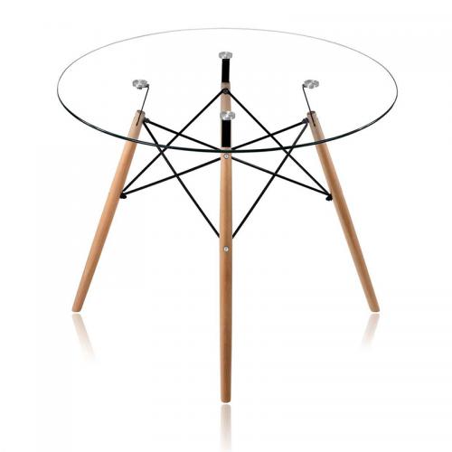 Стіл обідній SDM Імз дерево бук 80 см Скло (93037)