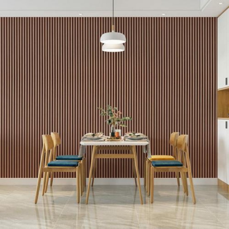 Декоративна WPC кругла рейка стінова 3000*150*15мм (D) SW-00001872 Sticker Wall