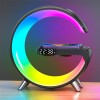 Лампа-нічник Digital 5 в 1 GGB RGB XXL з бездротовою зарядкою 15W та Bluetooth колонкою Чорний (NH-69)