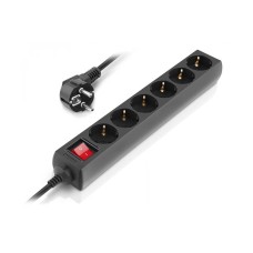 Фільтр живлення Real-el RS-6 Protect M 3м Black (EL122300034)