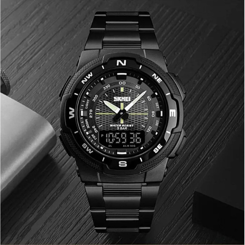 Чоловічий годинник Skmei 1370 Marshal Чорний