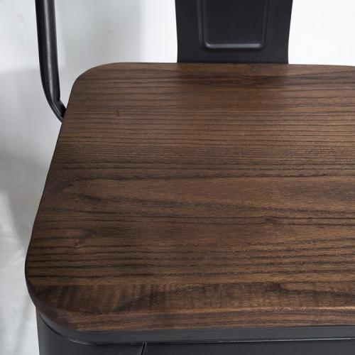 Стілець штабельований SDM Толікс метал коричневе сидіння Чорний матовий (hub_MxWG91233) Стілець штабельований SDM Толікс метал коричневе сидіння Чорний матовий (hub_MxWG91233)