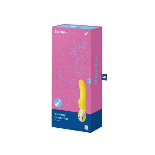 Потужний вібратор Satisfyer Vibes Yummy Sunshine з гнучким стовбуром і стимул. рельєфом, 12 режимів в інтернет супермаркеті PbayMarket!