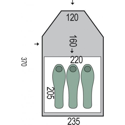 Намет Pinguin Campus 3 Duralu (1033-PNG 145.3)