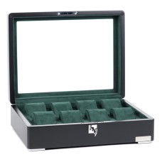 Скринька для зберігання годинників Salvadore WB/3420/8.BL-GN 320х245х87 мм Чорно-зелений