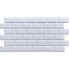 Декоративна ПВХ панель біла клінкерна цегла Sticker Wall SW-00001431 960х480х4мм