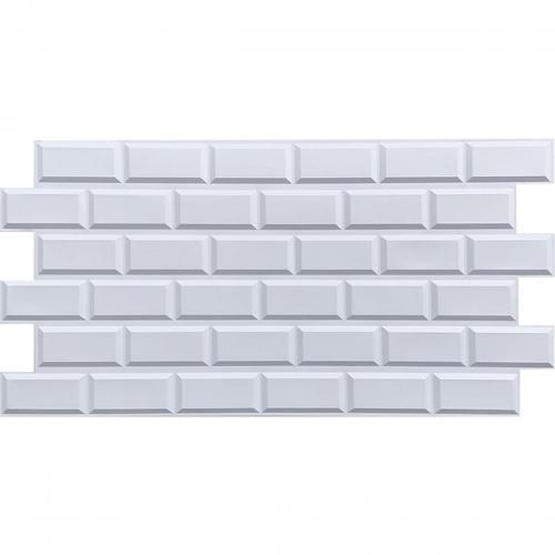 Декоративна ПВХ панель біла клінкерна цегла Sticker Wall SW-00001431 960х480х4мм Декоративна ПВХ панель біла клінкерна цегла Sticker Wall SW-00001431 960х480х4мм