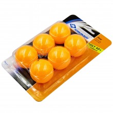 Набір м'ячів для настільного тенісу 6 штук DONIC MT-618378 JADE (пластик, d-40мм, помаранчевий) (PT0560)