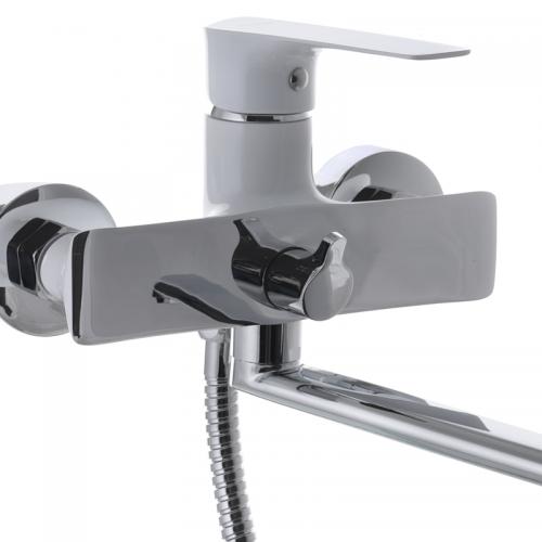 Змішувач для ванни Mixxus Premium Eva 006 Euro Білий (MI5813) Змішувач для ванни Mixxus Premium Eva 006 Euro Білий (MI5813)