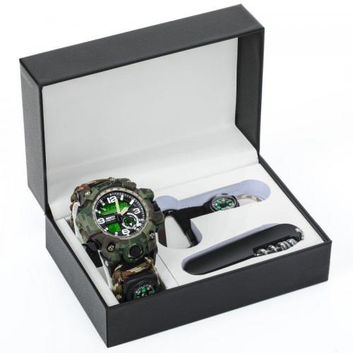 Годинник чоловічий наручний з компасом BESTA Box Military Set Камуфляж (2446985294) Годинник чоловічий наручний з компасом BESTA Box Military Set Камуфляж (2446985294)
