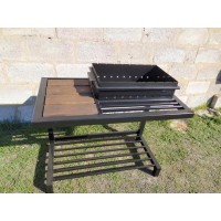 Мангал кований зі столиком та знімною жаровнею GoodsMetall М33