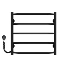 Рушникосушарка електрична Трапеція П5 500х500 Deffi Чорний EF16 (C.TR.50.50.5.E.B.L.5)