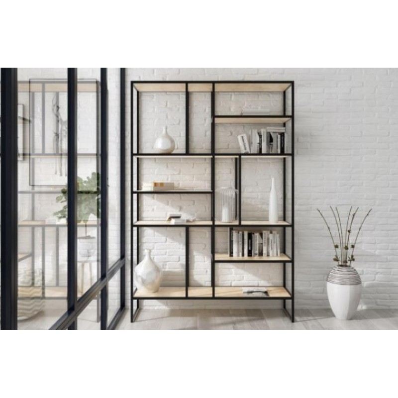 Стелаж для зберігання в стилі Loft NS-1713 2130x1400x400 мм Черный